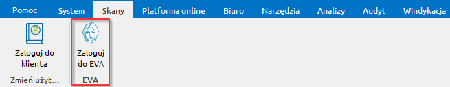 pasek menu eva